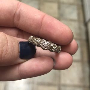 JUDITH RIPKA 925 Pavé Diamonique PINK Heart Ring